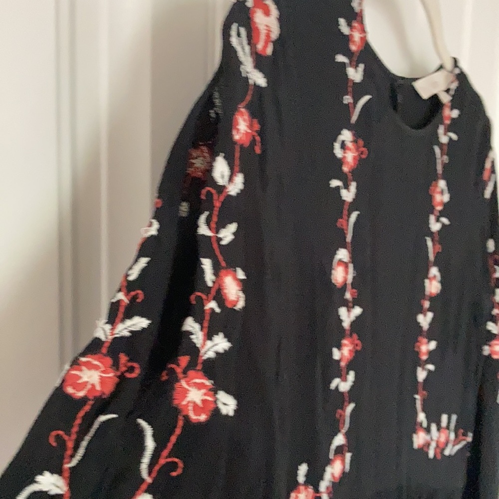 LOFT Black embroidered dress - Picture 6 of 10